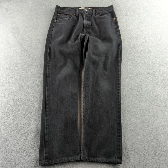 Levi's Other - Vintage Levis Jeans 34x34‎ (Fits 32x30) Black Slim Straight Denim Pants Y2K EUC